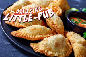 Weekend Specials at Little Pub DipSticks® Creamy spinach dip tucked inside crunchy egg roll wrappers BuffaChicky Empanadas Crispy buffalo chicken empanadas served with a blue cheese dip Filet Mignon Shish Kebab Filet mignon, onions, and peppers skewers over a pile of cilantro-lime rice