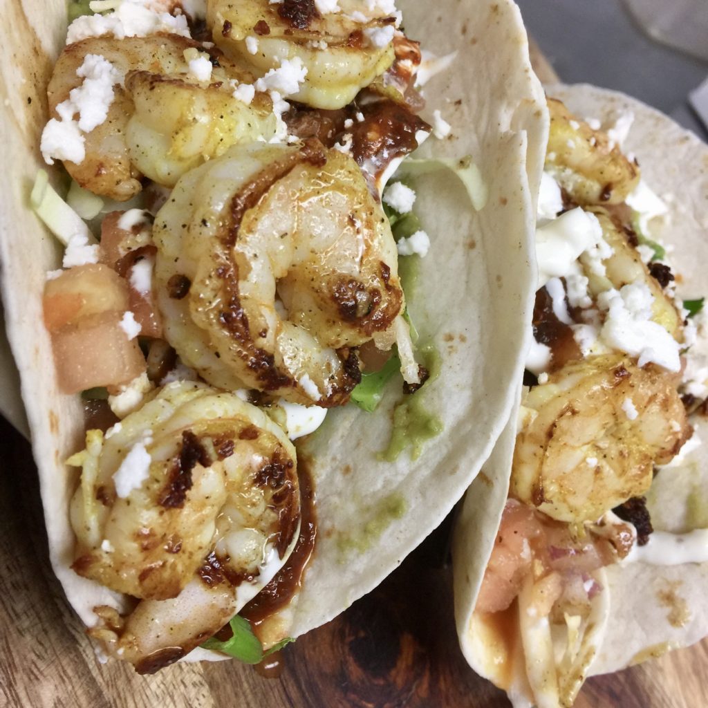 little pub yucatan shrimp tacos