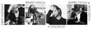 Tickets are going fast for Little Pub Unplugged II at WSHU Featuring P.J. Pacifico, Griffin Anthony, Benny Mikula, and the Nick Depuy and Barbie Tatum duo. Thursday June 6 2019 WSHU Public Radio Studios Sacred Heart University Fairfield, CT Click here for tickets